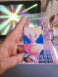 Sailor Moon 90's Aesthetic Transformation Crystal Anime Sticker