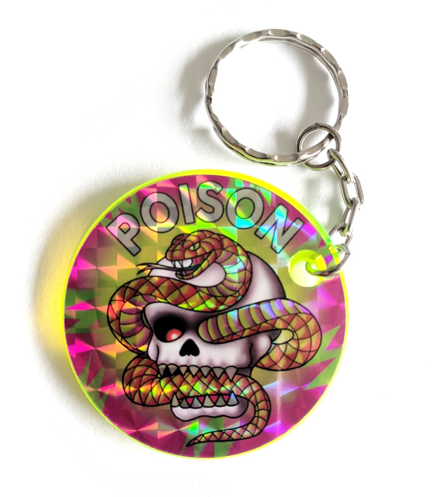 Image of Poison Slammer Keyring - Fluorescent Green