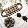 Tartan Face Mask & Scrunchie set