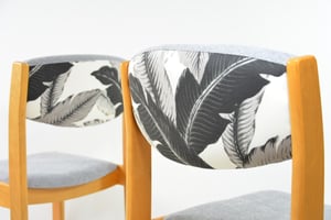 Image of Chaise grise Feuilles