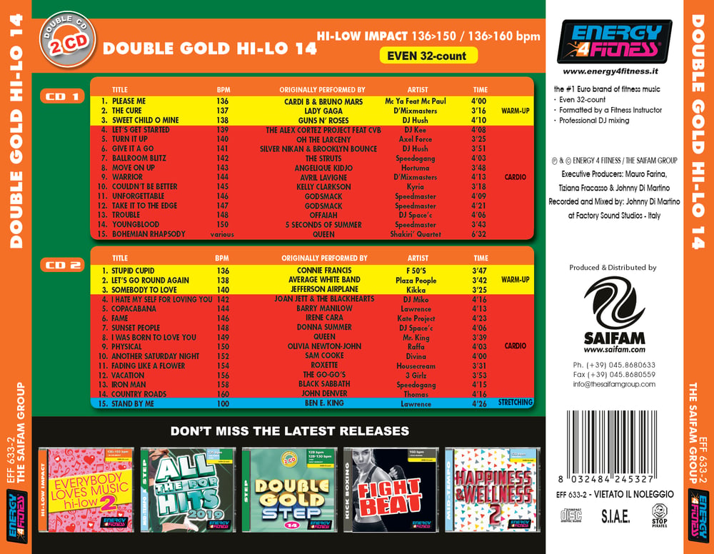 EFF633-2 // DOUBLE GOLD HI-LO 14 (MIXED DOUBLE-CD COMPILATION)