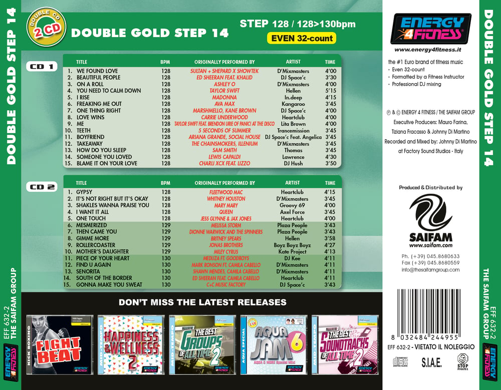 EFF632-2 // DOUBLE GOLD STEP VOL. 14 (MIXED DOUBLE-CD COMPILATION)