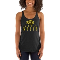 Image 5 of Women's Eye Love House racerback tank - available in black, red, & white