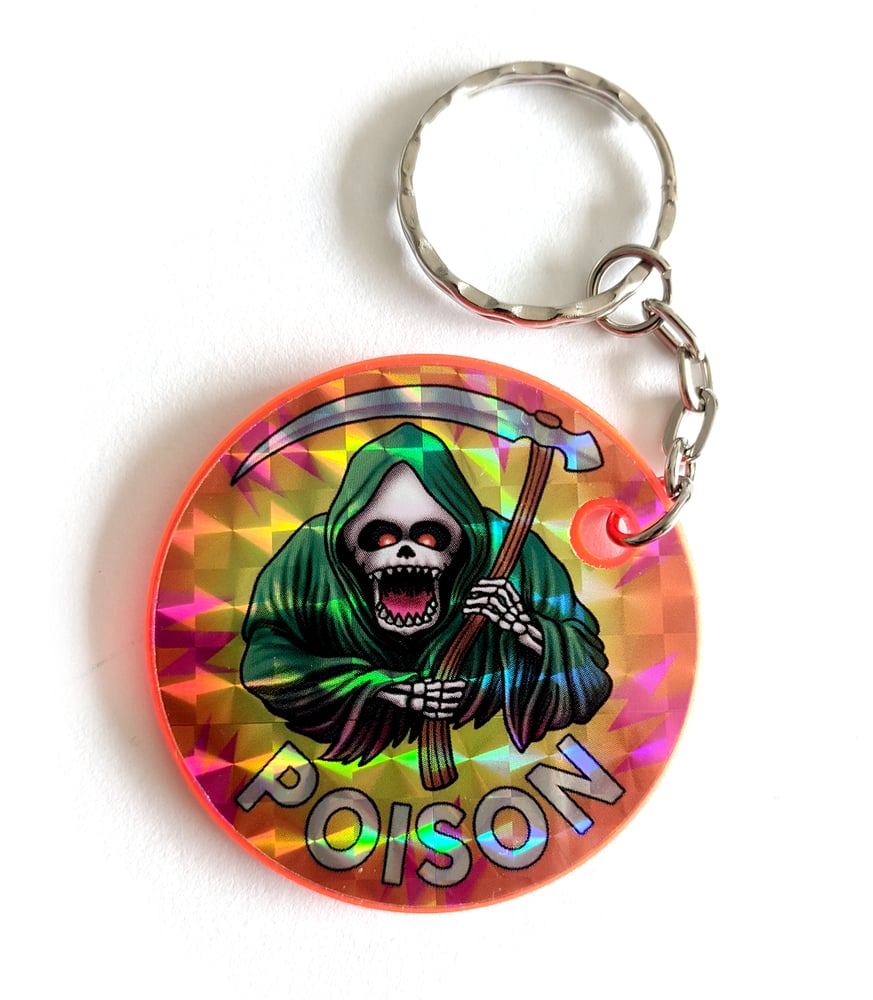 Image of Poison Slammer Keyring - Fluorescent Orange 