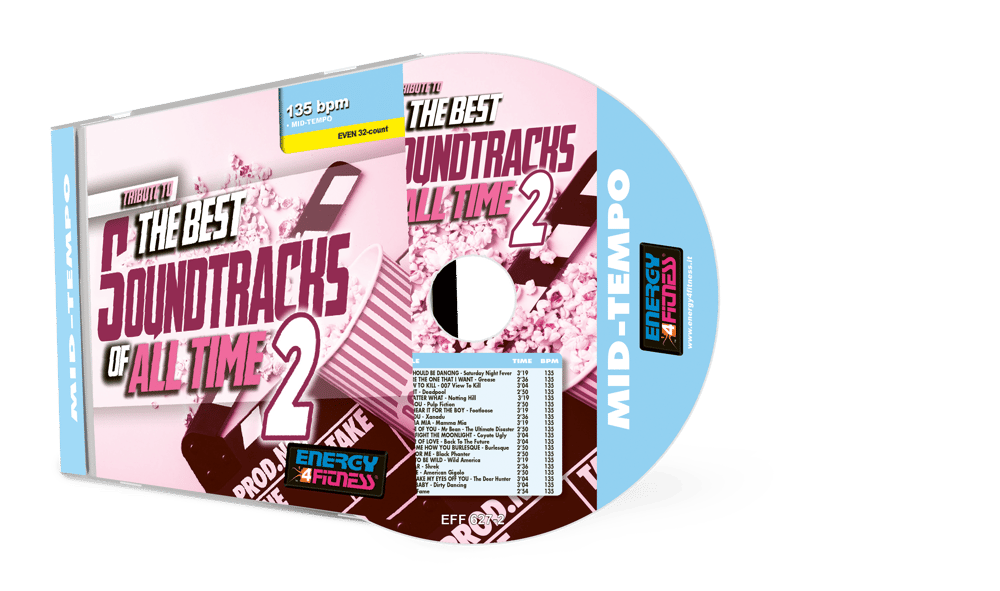 EFF627-2 // TRIBUTE TO THE BEST SOUNDTRACKS OF ALL TIME 02 (MIXED CD COMPILATION 135 BPM)