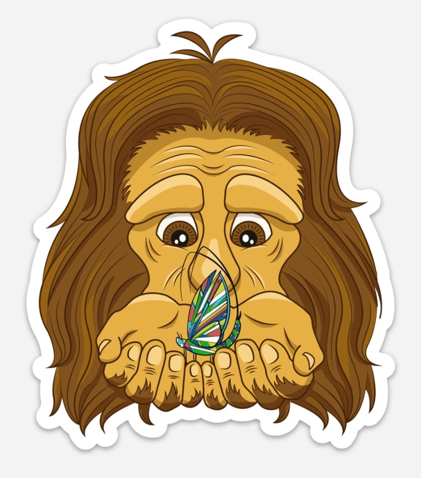 Overland Squatch White Jeep Rock Squatch Designs