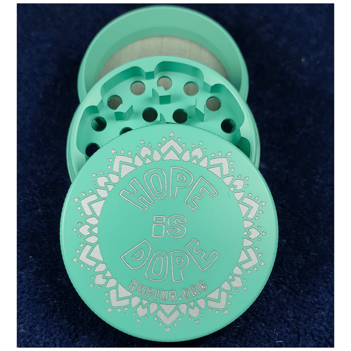 Image of Hope is Dope - 63mm Ceramic Herb Grinder Limited Edition