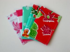 Image of Oilcloth Pocket Card Keeper