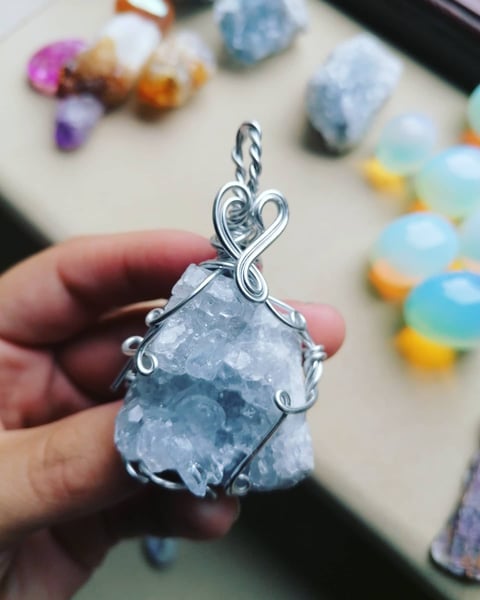 Image of Celestite necklace 