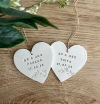Wedding gift clay heart