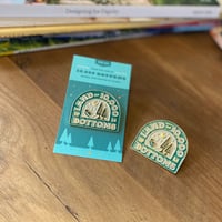 Image 4 of Land Of 10k Bottoms Enamel Pin