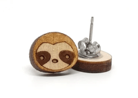 Sloth post earrings
