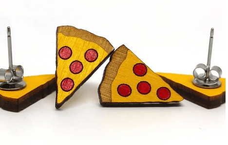 Image of Pizza Earrings 