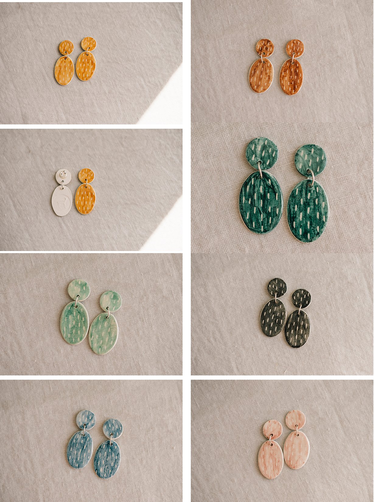 Image of CLAY EARRINGS: Modelo Speckled