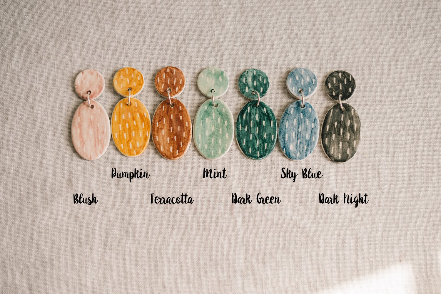 Image of CLAY EARRINGS: Modelo Speckled