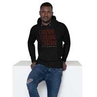 Image 1 of Unisex BengX3 Hooded Sweatshirt In black & dark grey
