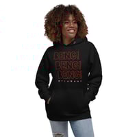 Image 3 of Unisex BengX3 Hooded Sweatshirt In black & dark grey