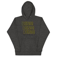 Image 2 of Unisex BengX3 Hooded Sweatshirt In black & dark grey