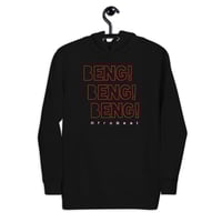 Image 5 of Unisex BengX3 Hooded Sweatshirt In black & dark grey