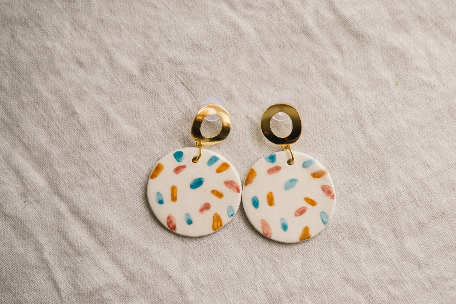 Image of CLAY EARRINGS: Modelo Circle