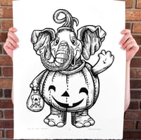 Trick or Treat Elephant Print