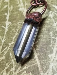 Image 1 of Electroformed Quartz Point Necklace 