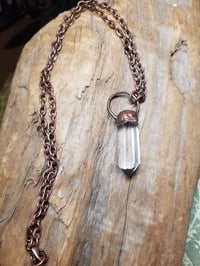 Image 3 of Electroformed Quartz Point Necklace 