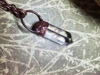 Image 5 of Electroformed Quartz Point Necklace 
