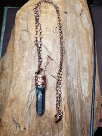Image 2 of Smoky Key Quartz Electroform Necklace 