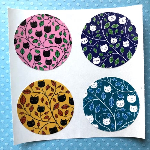 Image of cat vine stickers (small pack)