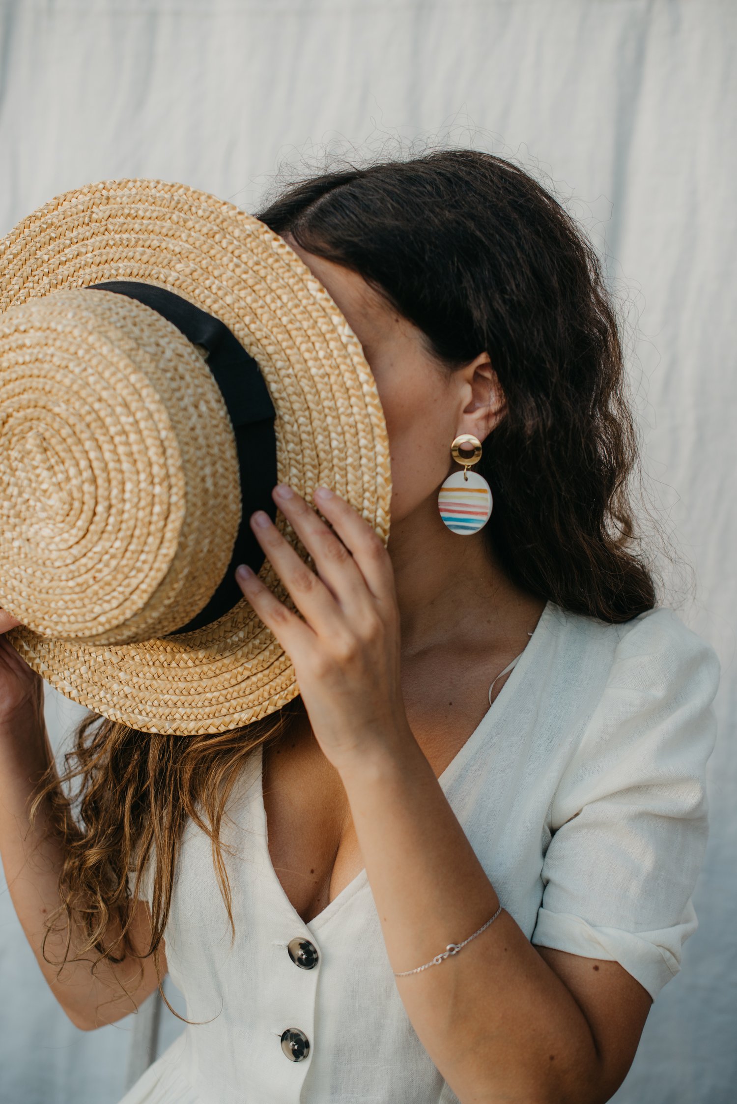 Image of CLAY EARRINGS: Modelo Circle