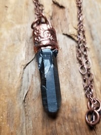 Image 1 of Smoky Key Quartz Electroform Necklace 