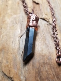 Image 3 of Smoky Key Quartz Electroform Necklace 