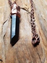 Image 4 of Smoky Key Quartz Electroform Necklace 