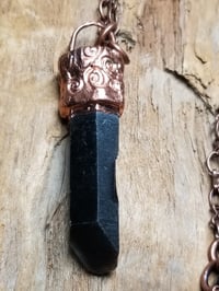 Image 5 of Smoky Key Quartz Electroform Necklace 