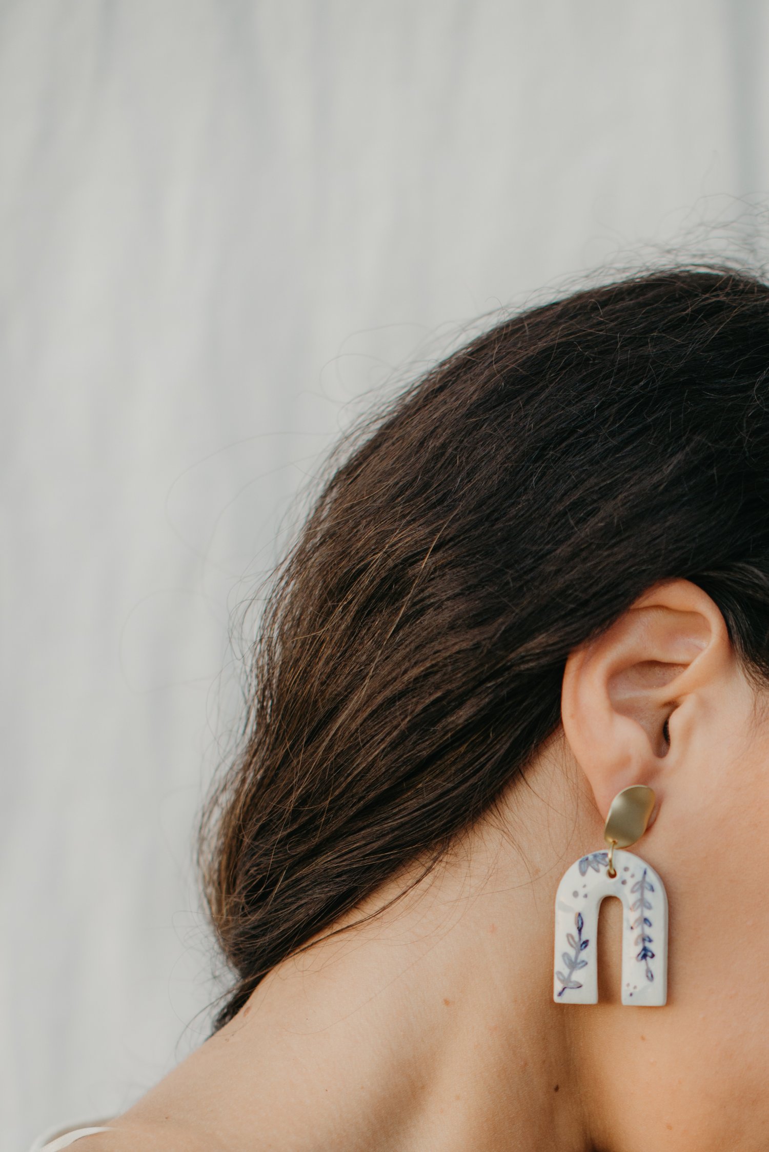 Image of CLAY EARRINGS: Modelo Cobalt Spring