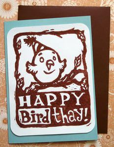 Image of Happy BIRDthay Greeting Card