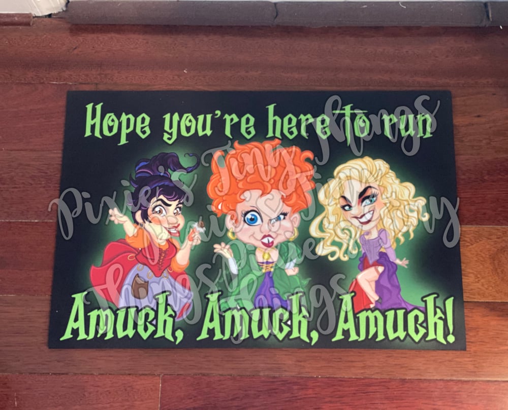 Hocus Pocus inspired Door mat