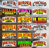 US Cities Jeepney Signs Stickers (Series 2)