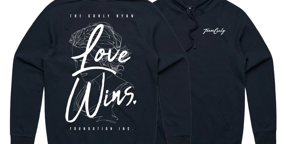 'Love Wins' Team Carly Hoody (Navy) | The Carly Ryan Foundation