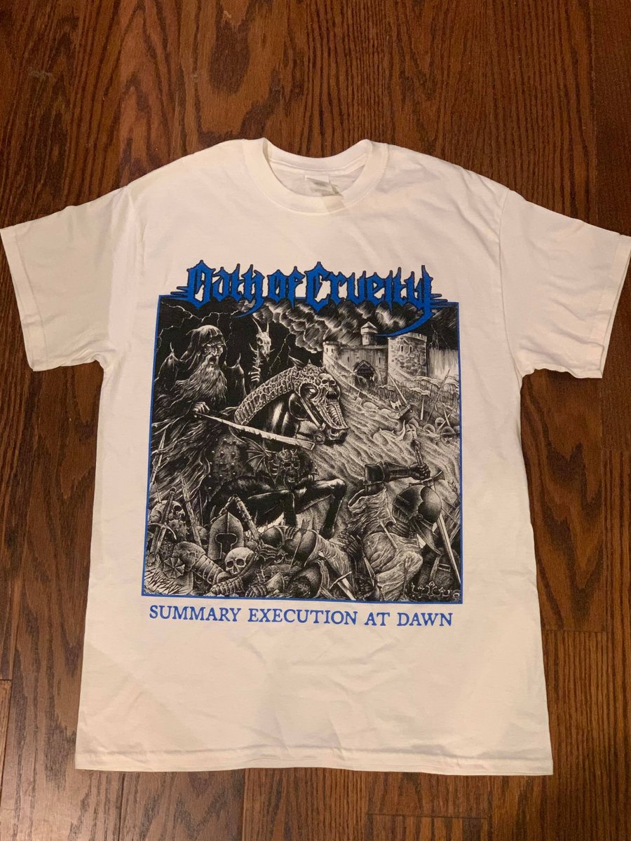 Image of Oath of Cruelty BLACK OR WHITE "Summary Execution at Dawn" shirt