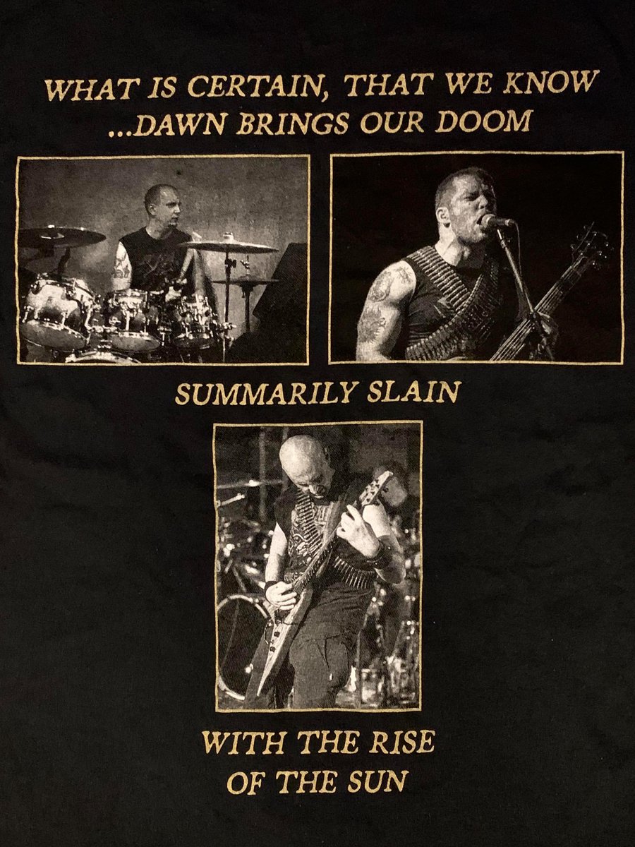 Image of Oath of Cruelty BLACK OR WHITE "Summary Execution at Dawn" shirt