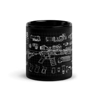 Image 5 of AR15 Black Glossy Mug blueprint 