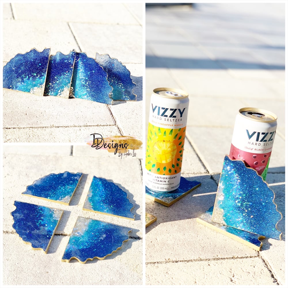 Image of Custom epoxy coasters 
