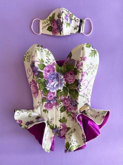 Image of CORSET ESTAMPADO FLORES VINTAGE