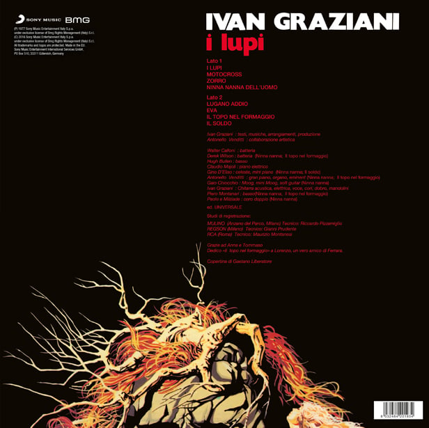 COM116 // IVAN GRAZIANI - I LUPI (VINILE 33 GIRI / 12 POLLICI)