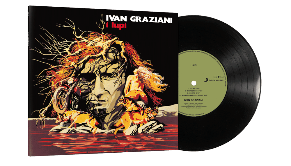 COM116 // IVAN GRAZIANI - I LUPI (VINILE 33 GIRI / 12 POLLICI)