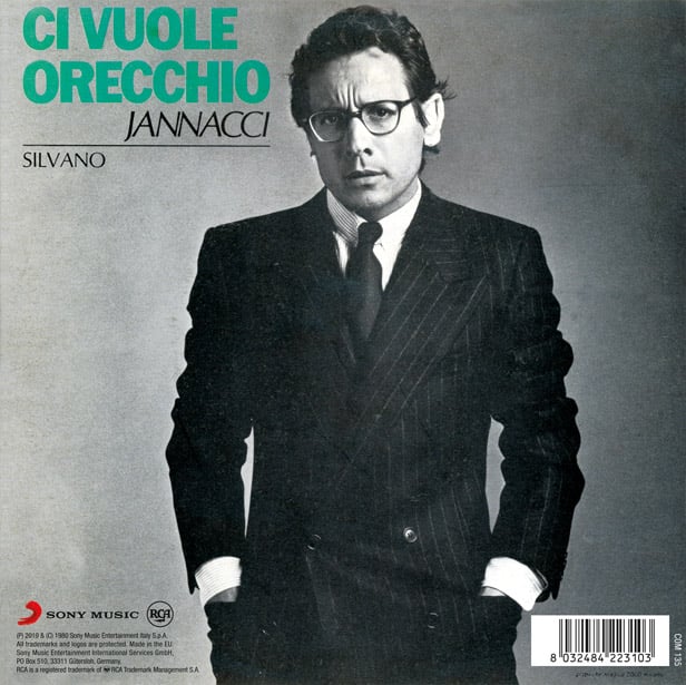 COM135 // ENZO JANNACCI  - Ci Vuole orecchio / Silvano (VINILE 45 GIRI / 7 POLLICI)