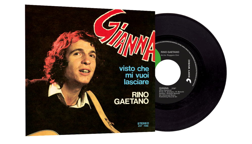 COM139 // RINO GAETANO - Gianna / Visto Che Mi Vuoi Lasciare (VINILE 45 GIRI / 7 POLLICI)