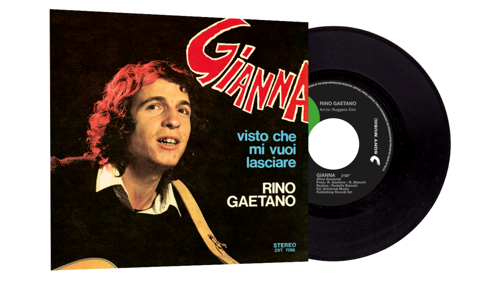 COM139 // RINO GAETANO - Gianna / Visto Che Mi Vuoi Lasciare (VINILE 45  GIRI / 7 POLLICI)